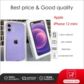 Original Apple iPhone 12 mini 5G Face ID Unlocked Used IOS A14 5.4" 64/128/256GB ROM 2227mAh Cellphone 12MP Smartphone