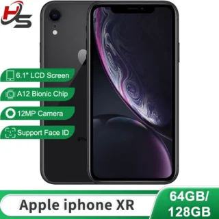 Apple iPhone XR 64GB/128GB Unlocked A12 Bionic Chip With Face ID 6.1 Inch 1792 x 828 LCD Screen 12MP 7MP Camera LTE